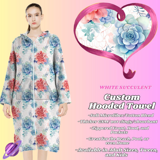 SUCCULENT- HOODED TOWEL- PREORDER CLOSING 4/27