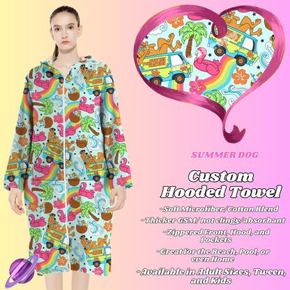 SUMMER DOG- HOODED TOWEL- PREORDER CLOSING 4/27