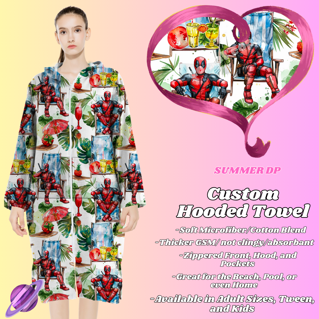 SUMMER DP- HOODED TOWEL- PREORDER CLOSING 4/27