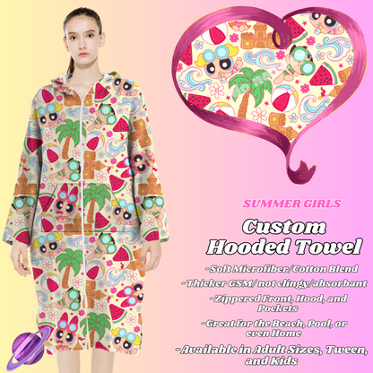 SUMMER GIRLS- HOODED TOWEL- PREORDER CLOSING 4/27