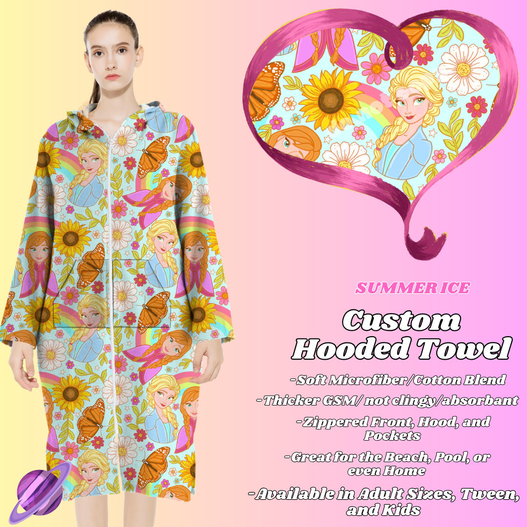 SUMMER ICE- HOODED TOWEL- PREORDER CLOSING 4/27