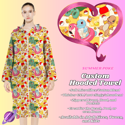 SUMMER POKE- HOODED TOWEL- PREORDER CLOSING 4/27