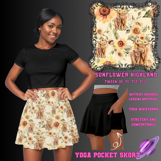 SUNFLOWER HIGHLAND -SKORT 4 PREORDER CLOSING 2/13