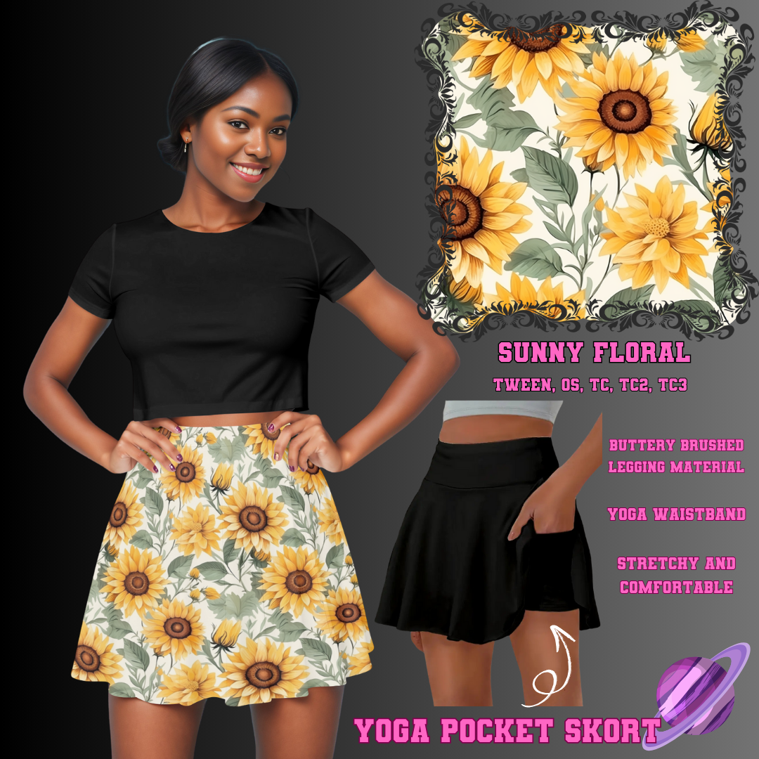 SUNNY FLORAL -SKORT 4 PREORDER CLOSING 2/13