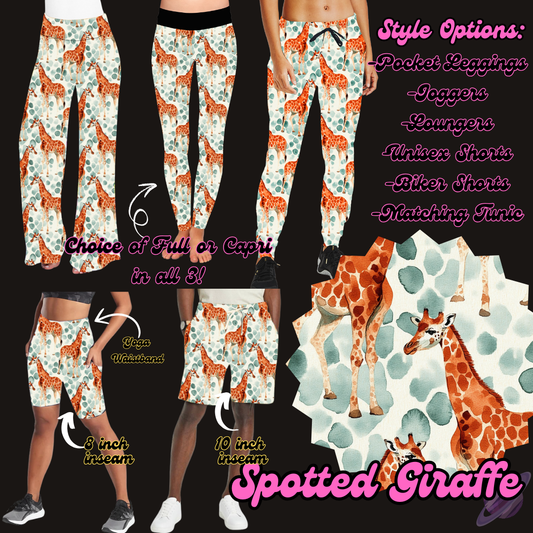 SPOTTED GIRAFFE-PRETTY RUN PREORDER CLOSING 1/30