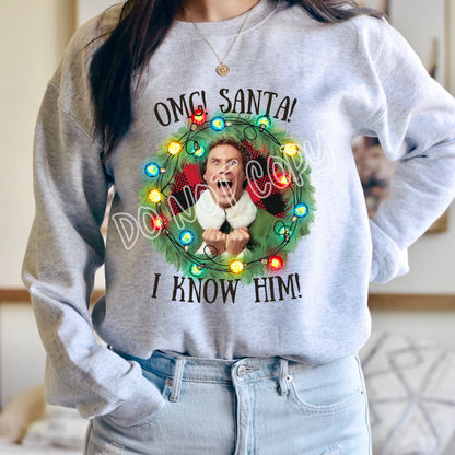 OMG SANTA - CREWNECK SWEATSHIRT