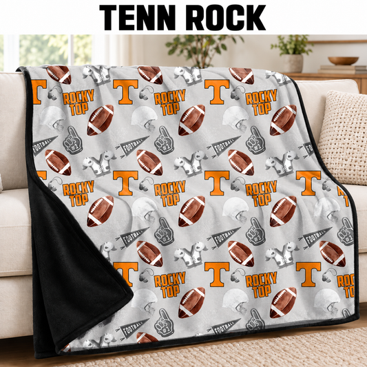 TENN ROCK-FOOTBALL SOFT BLACK THROW-PREORDER CLOSING 9/30