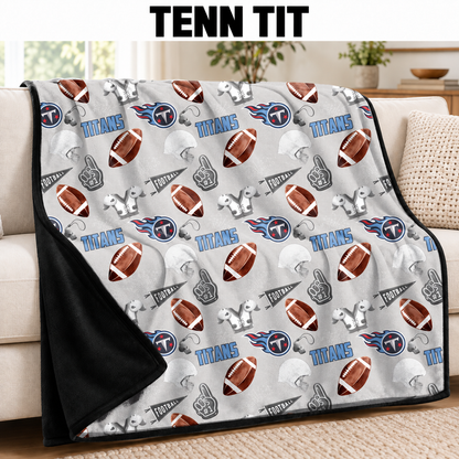 TENN TIT-FOOTBALL SOFT BLACK THROW-PREORDER CLOSING 9/30