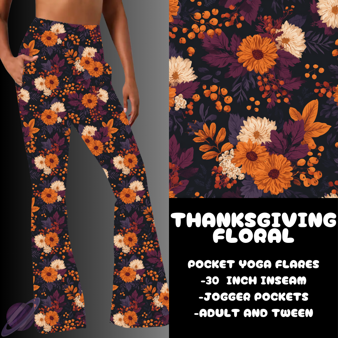 THANKSGIVING FLORAL-YOGA FLARES 7-PREORDER DUE 10/2