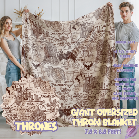 THRONES- OVERSIZED THROW BLANKET