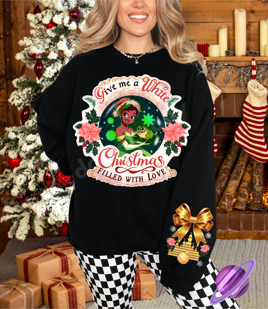 FROG PRIN- CREWNECK SWEATSHIRT  W/ SLEEVE PRINT