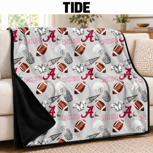 TIDE-FOOTBALL SOFT BLACK THROW-PREORDER CLOSING 9/30