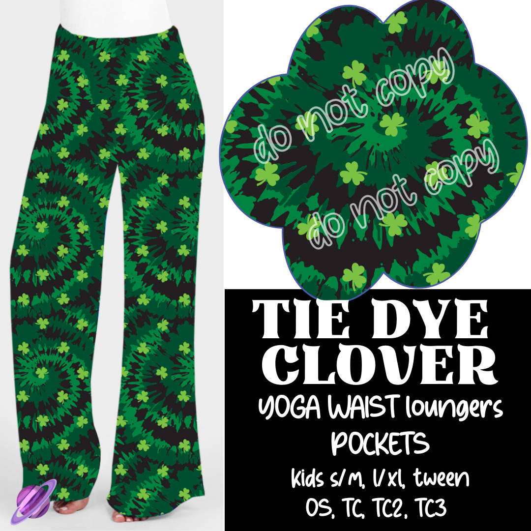 TIE DYE CLOVER - LETS GET LUCKY RUN - LOUNGER