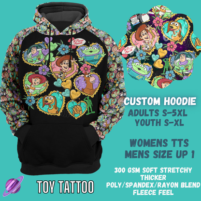 TOY TATTOO HOODIE-OUTFIT RUN PREORDER CLOSING 1/10