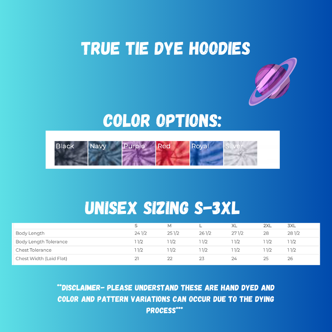 EVERYTHING SUCKS-TIE DYE HOODIE-PREORDER CLOSING 1/26