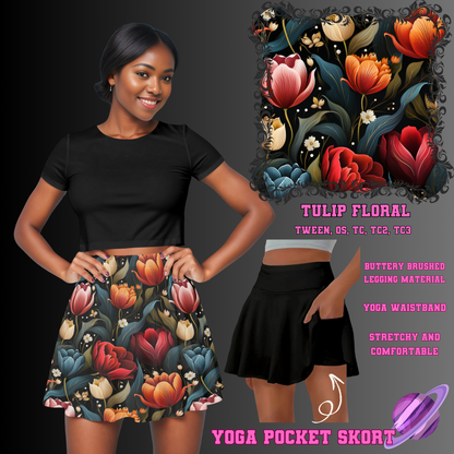 TULIP FLORAL -SKORT 4 PREORDER CLOSING 2/13