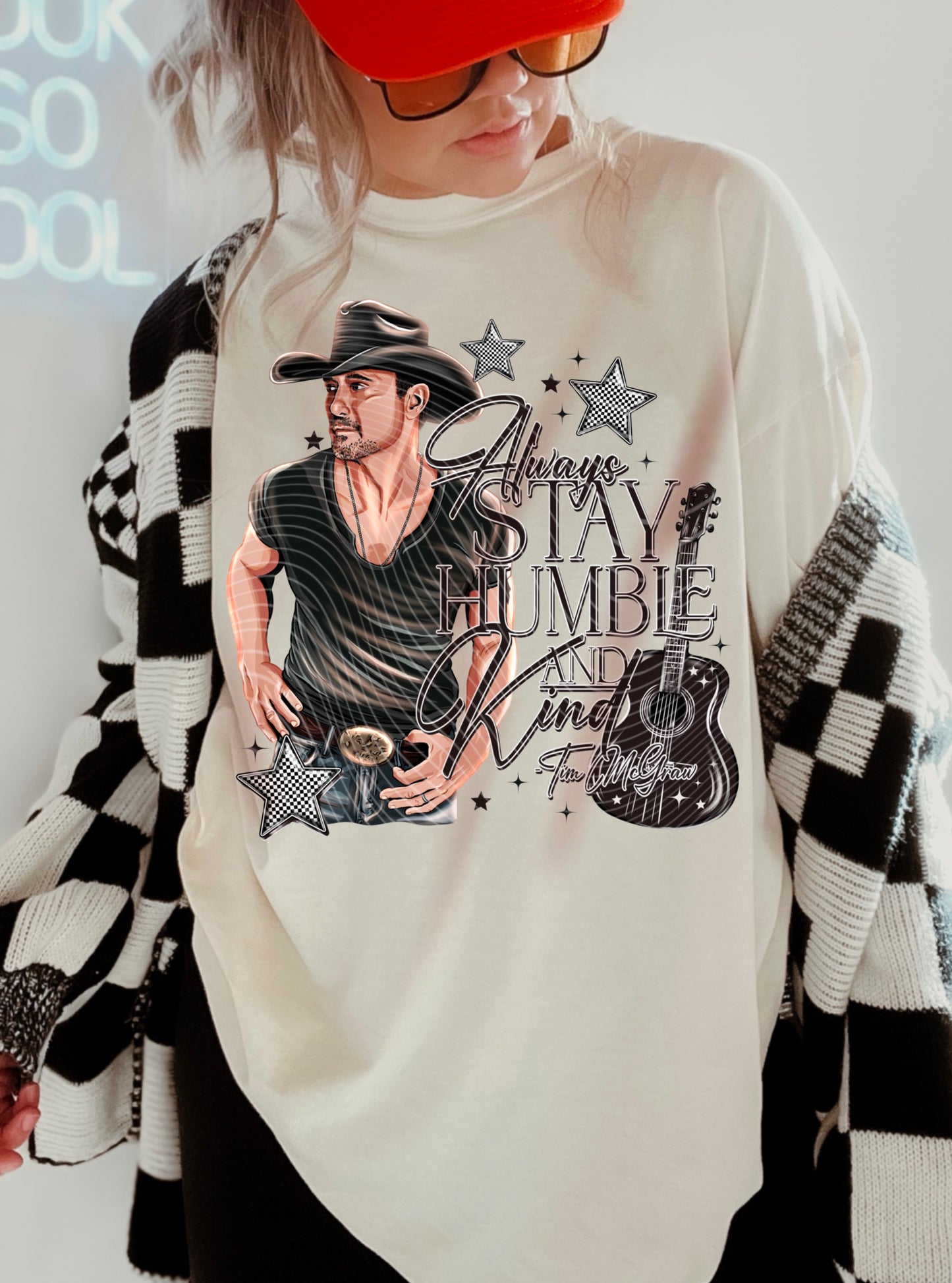 STAY HUMBLE SWEATSHIRT W/ SLEEVE PRINT
