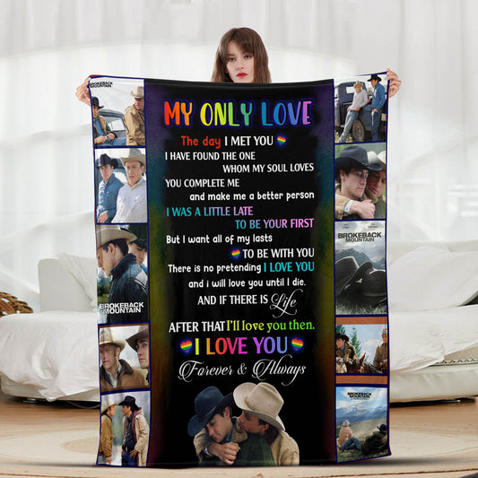 My Only Love Rainbow - Letter Sherpa Blankets- Preorder Closing 10/2