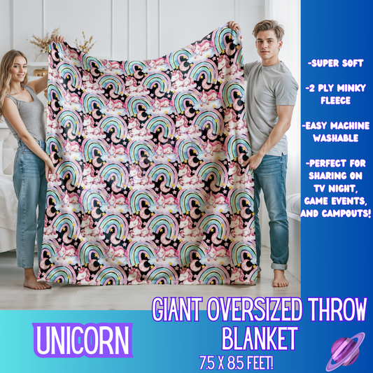 UNICORN - GIANT SHAREABLE THROW BLANKETS ROUND 9 - PREORDER CLOSING 11/6