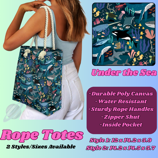 UNDER THE SEA-ROPE TOTE PREORDER CLOSING 5/6