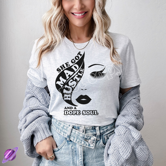 MAD HUSTLE FACE TEE
