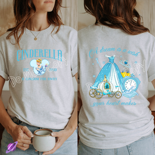 A DREAM IS A WISH DOUBLE SIDED TEE