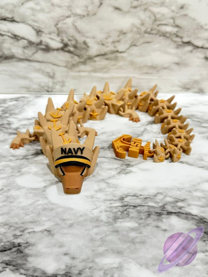 3D PRINTED NAVY DRAGON