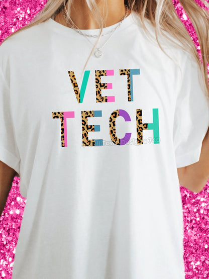 VET TECH CHEETAH TEE