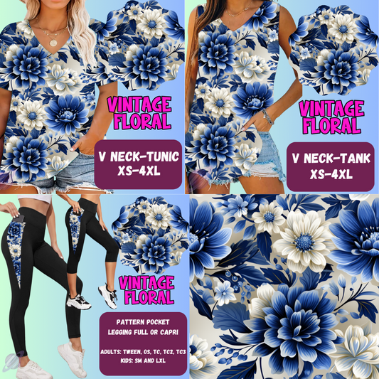 VINTAGE FLORAL-PPO 13- TOPS AND BOTTOMS-PREORDER CLOSING 6/15