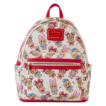 Mickey & Friends Gingerbread Cookie All-Over Print Mini Backpack With Ear Headband