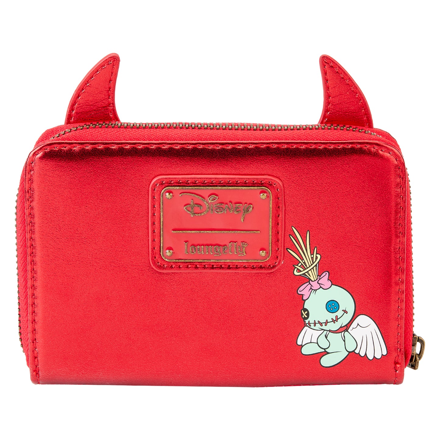 LF DISNEY STITCH DEVIL COSPLAY ZIP AROUND WALLET