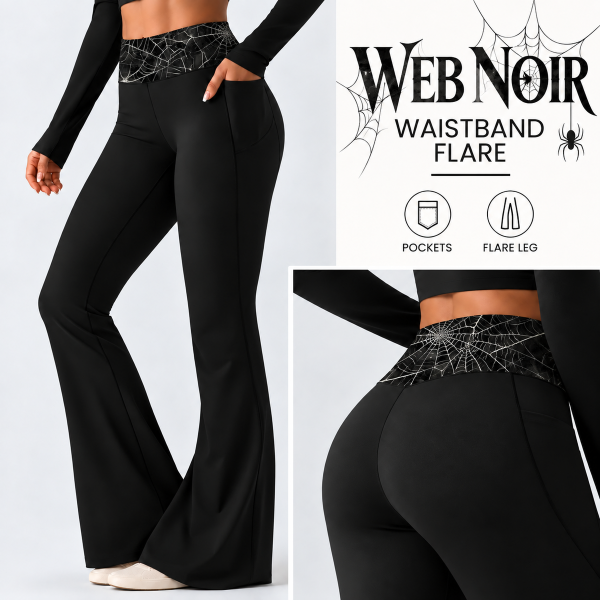 WEB NOIR-PATTERN WAIST FLARE-PREORDER CLOSING 10/7