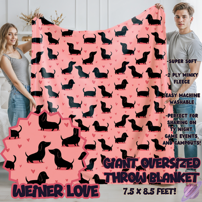 WEINER LOVE-OVERSIZED THROW 14-PREORDER CLOSING 10/8