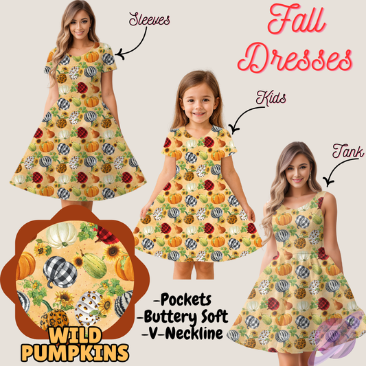 WILD PUMPKINS- FALL DRESS PREORDER- CLOSING 9/12