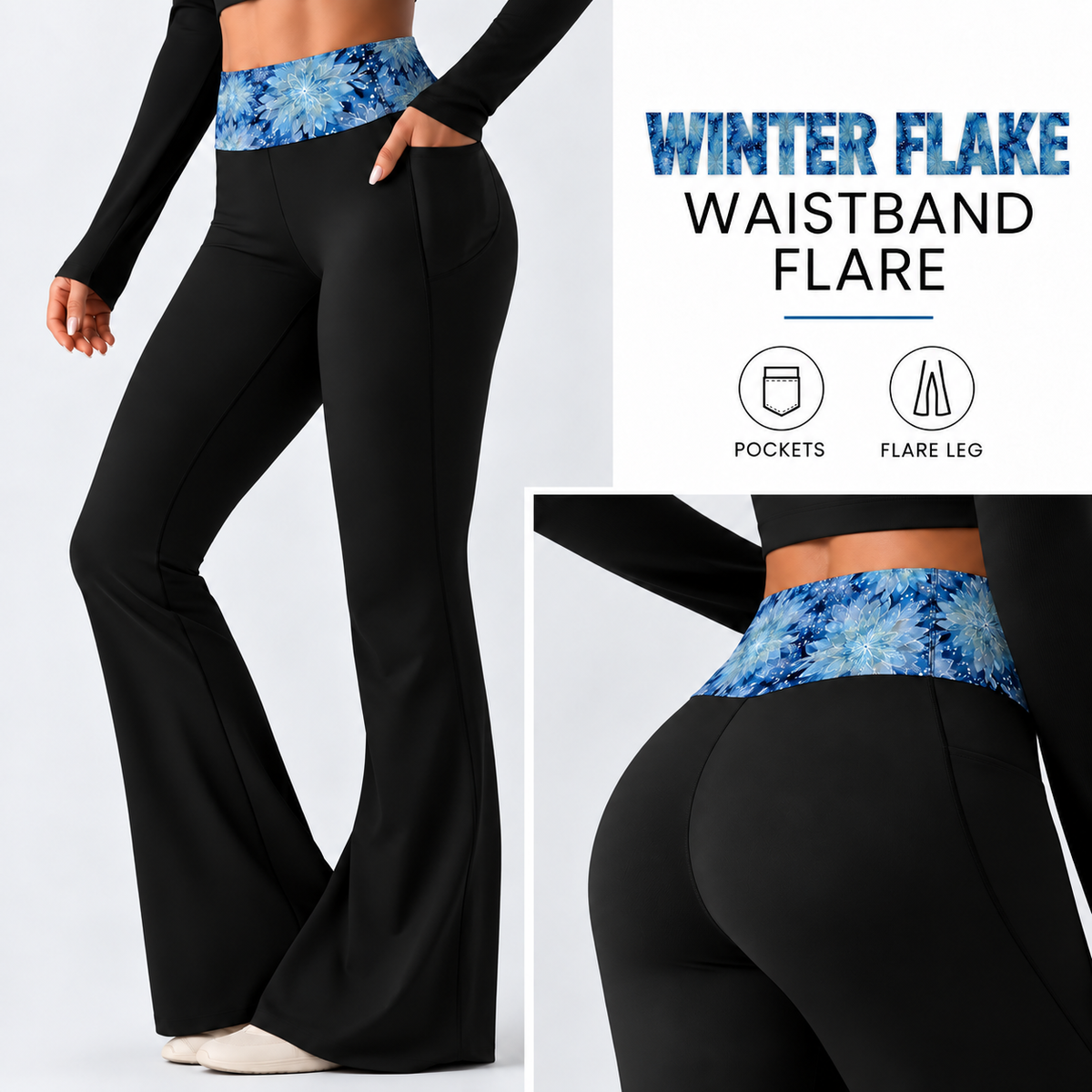 WINTER FLAKE-PATTERN WAIST FLARE-PREORDER CLOSING 10/7