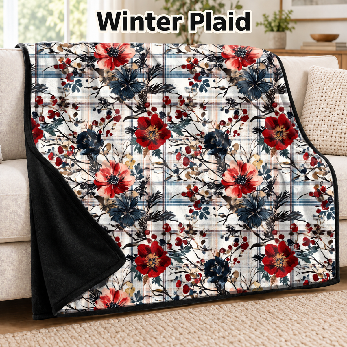 Winter Plaid-Soft Throw Blanket 14 Run-Due 9/28