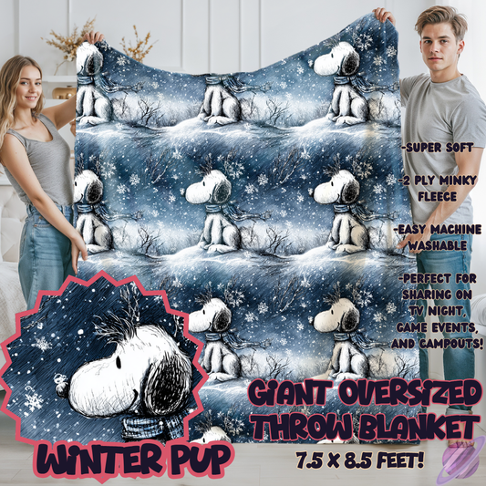 WINTER PUP-OVERSIZED THROW 14-PREORDER CLOSING 10/8
