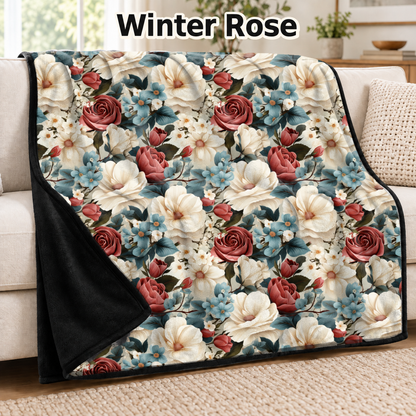 Winter Rose-Soft Throw Blanket 14 Run-Due 9/28
