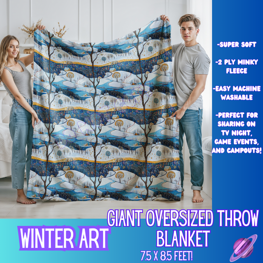 WINTER ART - GIANT SHAREABLE THROW BLANKETS ROUND 9 - PREORDER CLOSING 11/6