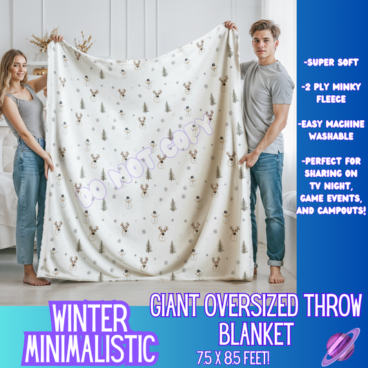 WINTER MINIMALISTIC - GIANT SHAREABLE THROW BLANKETS ROUND 9 - PREORDER CLOSING 11/6