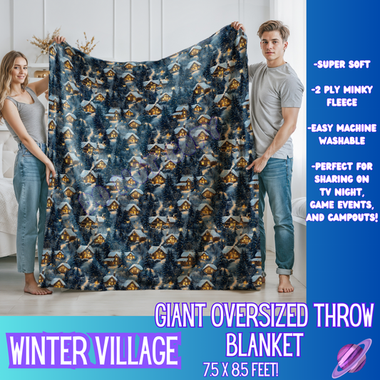 WINTER VILLAGE - GIANT SHAREABLE THROW BLANKETS ROUND 9 - PREORDER CLOSING 11/6