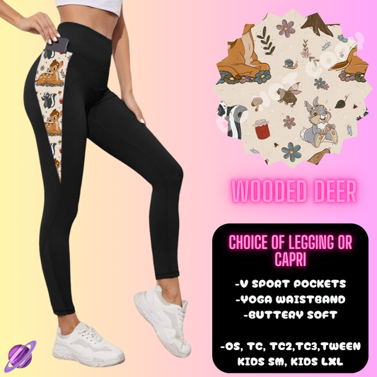 WOODED DEER- HOODIE OUTFIT RUN-5 STYLE BOTTOMS- PREORDER 2/20