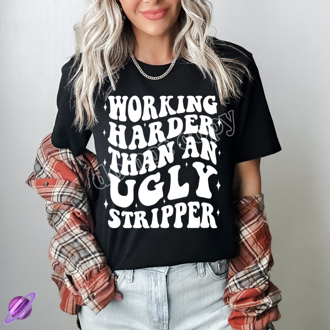 WORKING HARDER - SNARKY RUN -UNISEX TEE ADULTS