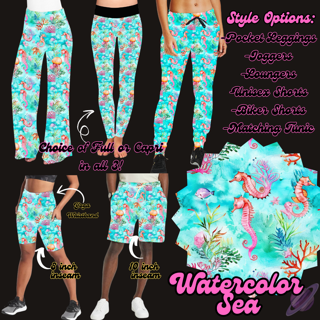 WATERCOLOR SEA-PRETTY RUN PREORDER CLOSING 1/30