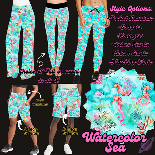 WATERCOLOR SEA-PRETTY RUN PREORDER CLOSING 1/30