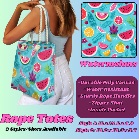 WATERMELONS-ROPE TOTE PREORDER CLOSING 5/6