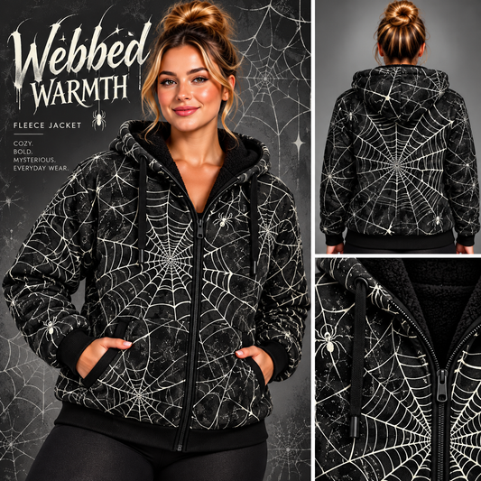 Webbed Warmth-FLEECE LINED HOODED JACKET-PREORDER CLOSING 11/9