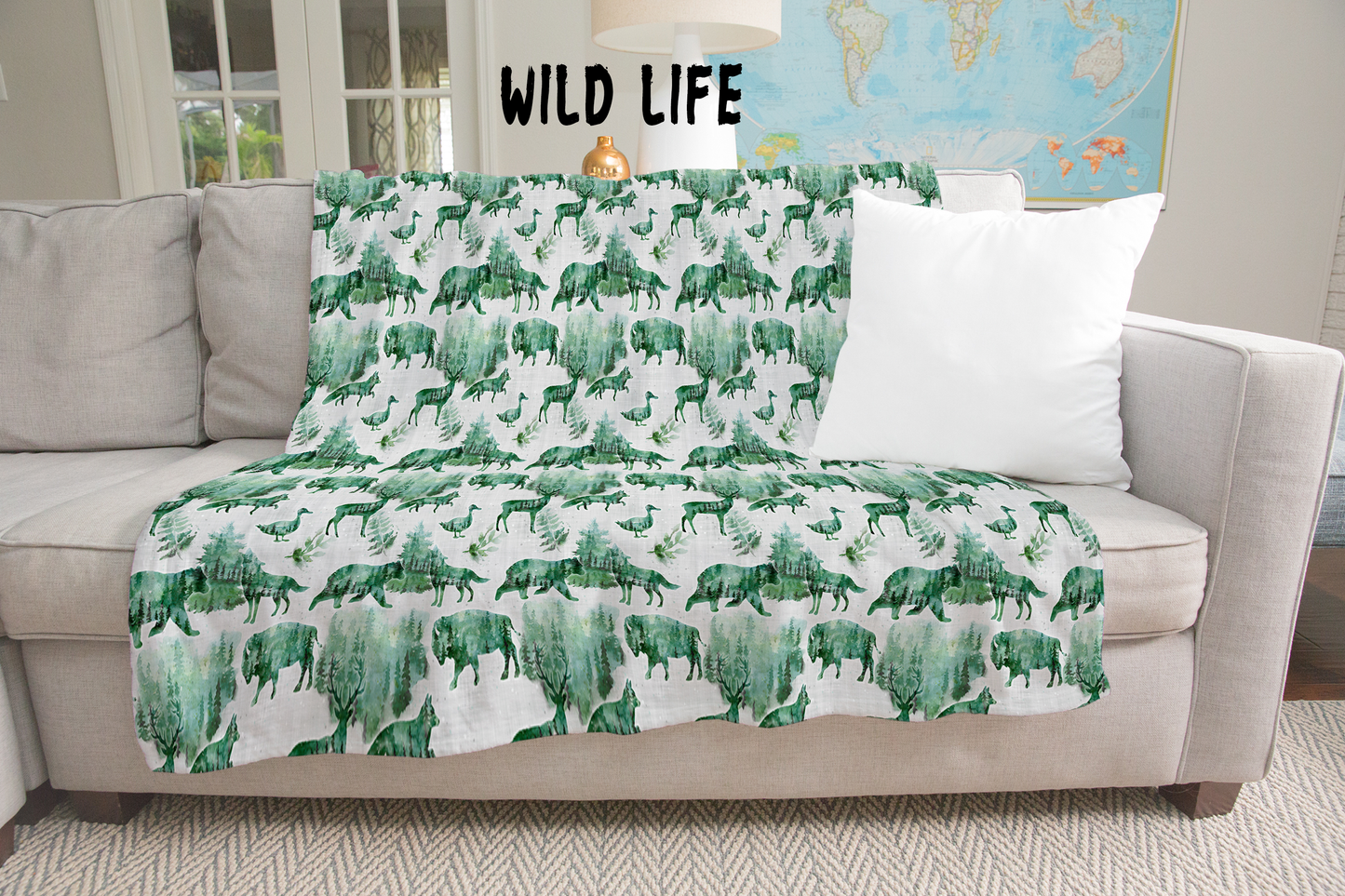 WILDLIFE - GIANT SHAREABLE THROW BLANKETS