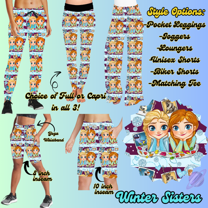 WINTER SISTERS- LEGGING/JOGGER/LOUNGER/SHORTS - ALL THINGS MAGICAL PREORDER CLOSING 2/4