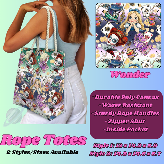 WONDER-ROPE TOTE PREORDER CLOSING 5/6